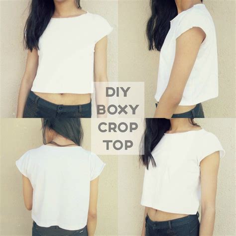 diy crop top t shirt.